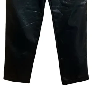 Princess Polly Love Club Black Faux Vegan Leather Straight Pants‎ Size 4 thumbnail 6