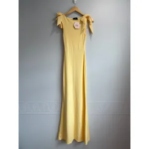 OW Collection x REVOLVE Cornelia Bodycon Romantic Butter Yellow Girly Gown NWT S thumbnail 2