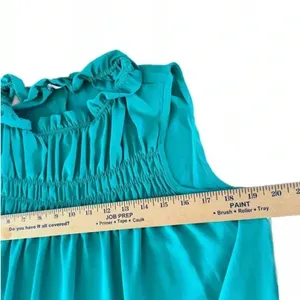 CES FEMME Boutique Dress Sleeveless Chiffon Short Casual Summer Ruffle Medium thumbnail 6
