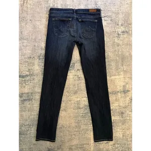 AG Adriano Goldschmied The Stilt Cigarette Leg Dark Blue Women's 28R thumbnail 2