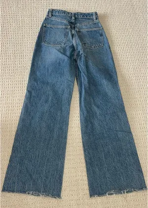 ZARA Wide-Leg Jeans Ripped thumbnail 3