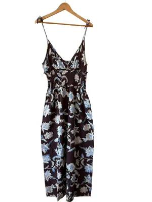 PATRONS OF PEACE Arcadia Floral Jumpsuit Brown Size M NEW thumbnail 2