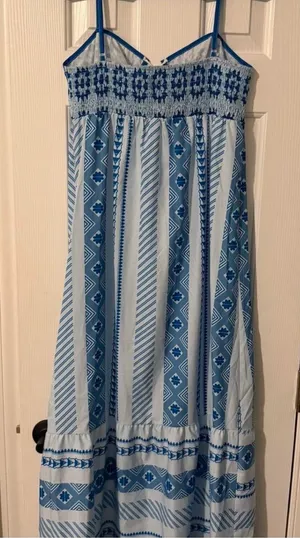 Beach Boutique Blue Maxi Dress thumbnail 2