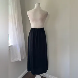 Vintage ‘90s San Remo by Laura Knits Black Knit Sweater Elastic Waist Maxi Skirt thumbnail 4