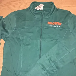 New Womens Hooters Track Jacket from NYC Thumb Size XLarge with Stain thumbnail 6