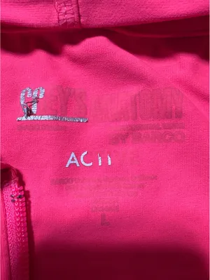 Bright Pink Grey's Anatomy Zip-Up Hoodie - Size Large, Comfy thumbnail 4