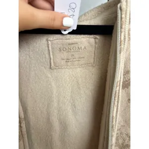 y2k Floral Damask Zip Up Hoodie Beige Tan Sonoma Plus Size 2X NWT thumbnail 3