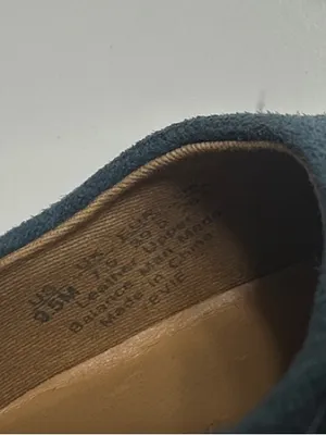 Franco Sarto Blue Suede Block Heel Pumps thumbnail 2