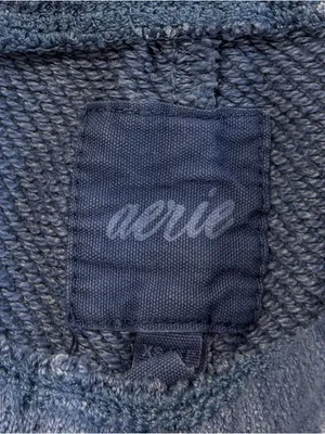 Aerie Blue Sweat Shorts Size XS Comfy Cozy Lounge Oversized thumbnail 3