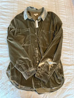 Relaxed Anthropologie Button Down Pilcro Hadley Shirt thumbnail 1