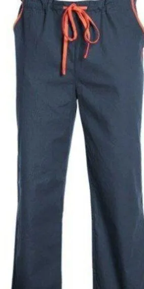 Chicago Bears NFL Team Apparel Scrub Duds Pants Navy Blue Orange NWT Size XS thumbnail 1