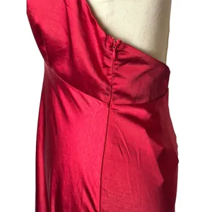Angel Biba Of Your Dreams Maxi Dress Women Medium Red NWT Satin Halter Gown thumbnail 7