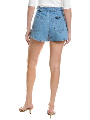 ROLLA'S Light Blue Denim Wrap-Style Mini Skirt thumbnail 2