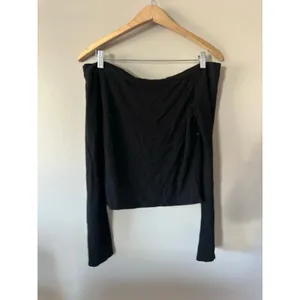 Reformation for Revolve Black Flare Sleeve Off the Shoulder Top Size L thumbnail 5