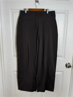 NWT Reformation Danielle Pants (Morel) Brown-Gray Size 8 Petite Baggy Wide Leg‎ thumbnail 3