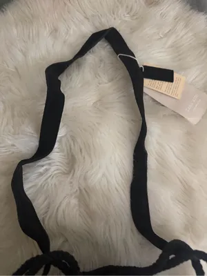Zara Black Drawstring Crossbody Bag thumbnail 3