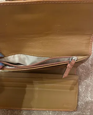 Coach brown logo wallet thumbnail 6
