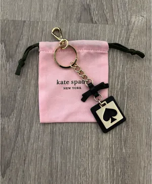 NWOT Gold Kate Spade New York Cut Out Spade Purse Keychain thumbnail 1