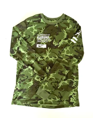 Nike Camo University of Alabama Military Long Sleeve T-Shirt - Large thumbnail 1