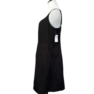 NWT Old Navy Mini Linen Blend Dress Size L Black LBD Summer thumbnail 2
