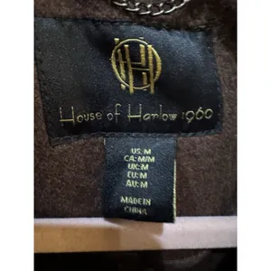 House of Harlow 1960 brown long wool-blend coat Size Medium Overcoat thumbnail 5