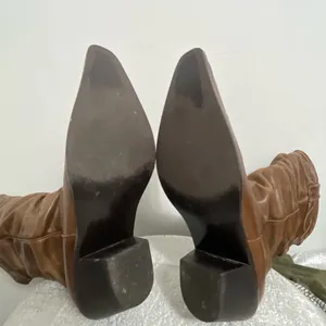 Steve Madden Spurs 68 Women’s Size 6B Brown Leather Western Slouch Boots-(B45)✨✨ thumbnail 6