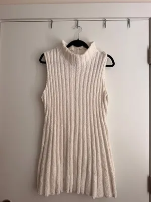 DISSH - Vero off white knit mini dress thumbnail 2