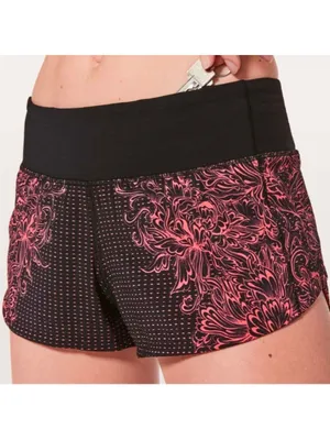 Lululemon Speed Up Short *2.5"Infinity Speed Up Short Glossy Black / Black Sz 10 thumbnail 2