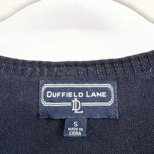 Duffield Lane Womens Navy Blue Sailboat Nautical Preppy Pullover Sweater Size S thumbnail 2