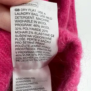 Paris Atelier &‎ Other Stories bright pink cable knit cardigan Wool Mohair small thumbnail 7