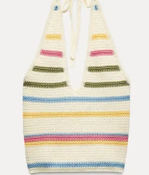 ZARA Crochet Halter Top thumbnail 8
