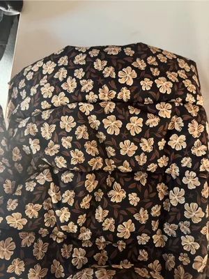 Rip Curl Black Puffer Jacket with Cream Floral Print thumbnail 5