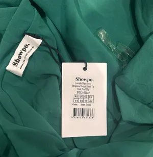 New Showpo Laurelle Maxi Dress Strapless Tie Back Cowl Slip Size Medium MSRP $99 thumbnail 7