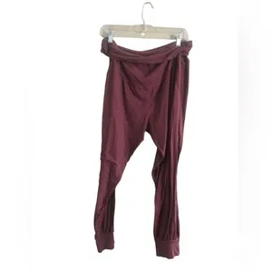 Maternity Maroon Joggers Size XXL Red thumbnail 3