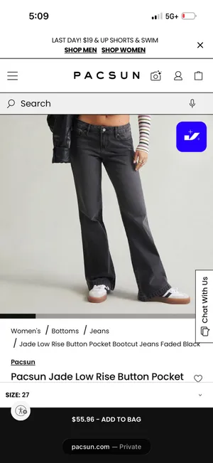 PacSun Low-Rise Jeans Black thumbnail 5