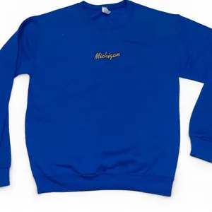 Vintage Michigan Crewneck ✦ Open To All Offers ✦ Bundle Measurements: Like New Condition. No Flaw Vintage Jerzees Blue Unisex Premium Crewneck Sweatshirt “Michigan” Size Small Regular Fit. Excellent For Casual & School Wear. Gold Michigan Text Front Side. Thick Cotton Fabric. Royal Blue/ Gold ——— TAGS ——— #Michigan #Sweatshirt #Vintage #Crewneck #Blue thumbnail 1