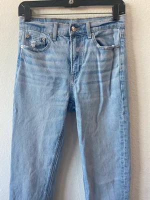 American Eagle Super High Rise Straight Jeans thumbnail 3