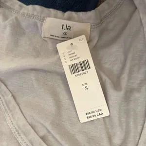 NWT anthropologie t.la grey blouse small‎ thumbnail 3