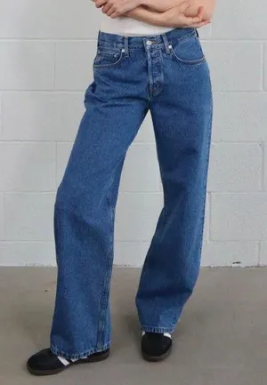 ETICA Stanton Relaxed Wide Leg Denim Jeans in Fistral Size 29 x 29 NWT thumbnail 1