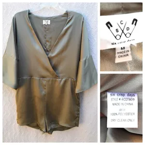 Six Crisp‎ Days Shorts Romper Size M thumbnail 6
