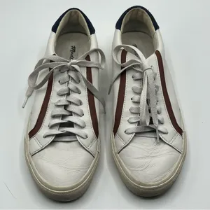 Madewell Style # MA139 Sidewalk Low Top Sneakers in Leather & Suede Sz 8.5 thumbnail 2