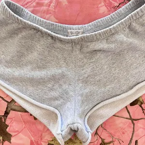 grey cotton mini shorts thumbnail 8