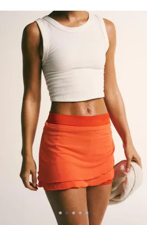 White Free People Tank thumbnail 1