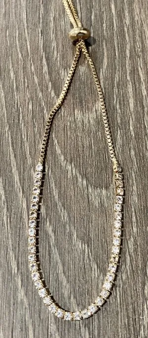 Gold colored Adjustable Bracelet thumbnail 1