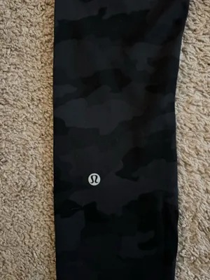Camo Lululemon Leggings Black thumbnail 3