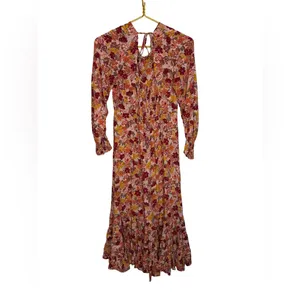 ✨ TAMGA Floral‎ Boho Maxi Dress Size M 🌸🍂 ✨ thumbnail 5