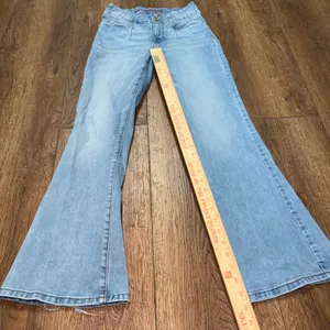 Lucky Brand Stevie High Rise Flare Jeans Light Wash 2/26 Double Button Boho thumbnail 3