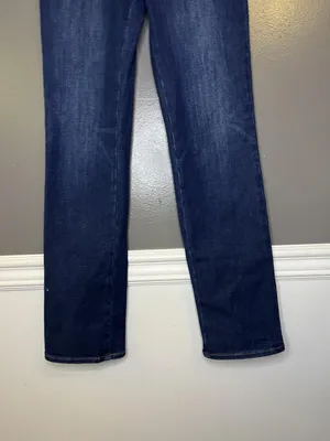 Express 90s Slim Super High Rise Jeans Womens M Dark Wash Ultra Stretch Denim thumbnail 3