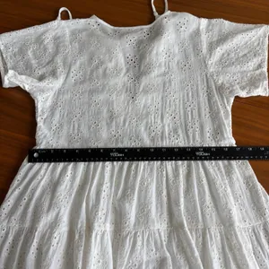 Olivaceous Eyelet‎ Sundress S White Cottagecore Summer Beachy Coquette Preppy thumbnail 14