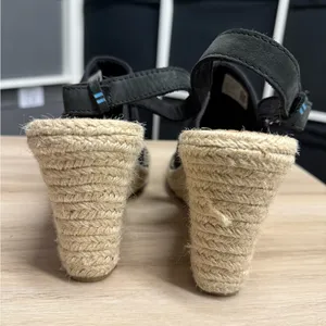 Toms Espadrille Slingback Monica Wedge Canvas Sandal thumbnail 4